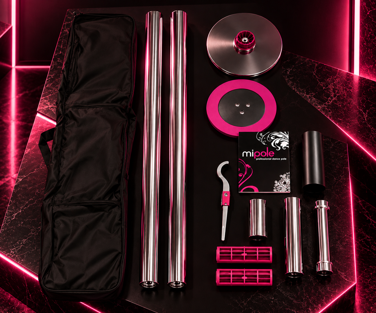 Barra de pole dance estática Mipole ajustable | Áurea Panther